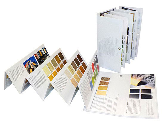 bedrucktes Musterbuch